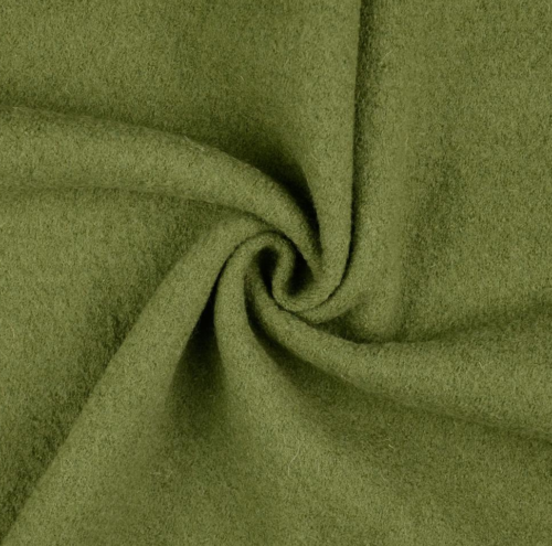 BOILED WOOL // OLIVE GREEN - Sewing-sanctuary