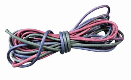 Bag//WAXED CORD 3MM - MULTI BLUE