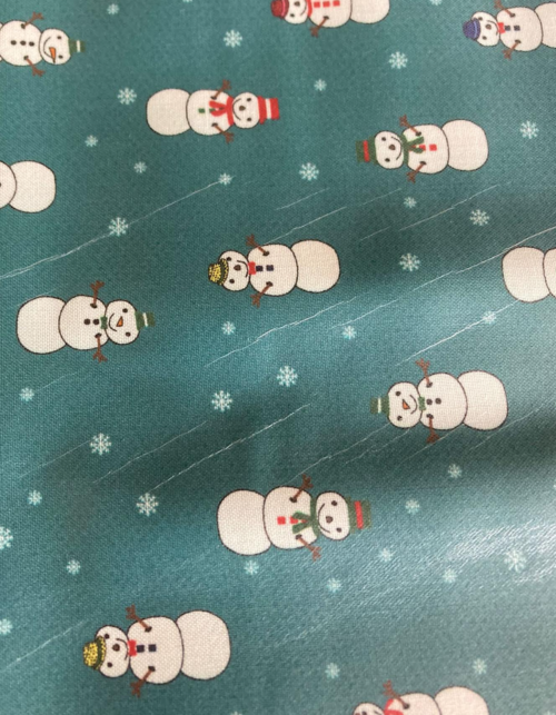 ECO-LAMINATED | SNOWMAN  - TURQUOISE (ONE SIDE LAMINATION Faulty) - Image 4