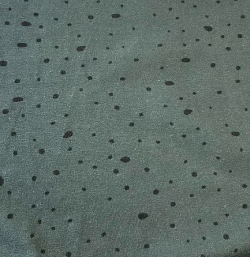 COTTON JERSEY/ CAT -DOT/ MUSTARD - Image 4