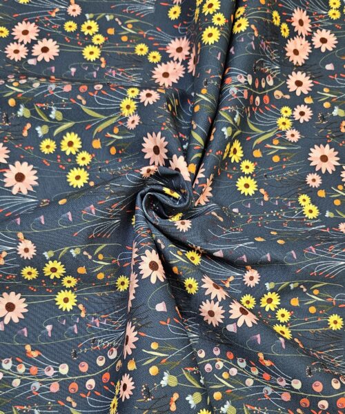 COTTON / OVER THE HILL VIEW (NAVY)