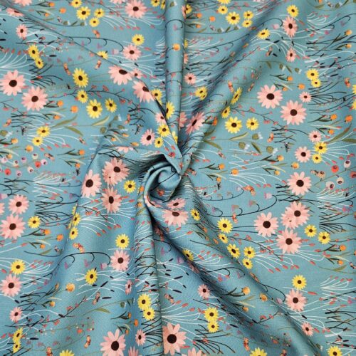 COTTON / OVER THE HILL VIEW (POWDER BLUE)