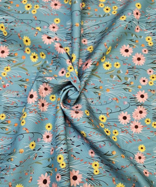 COTTON / OVER THE HILL VIEW (POWDER BLUE)