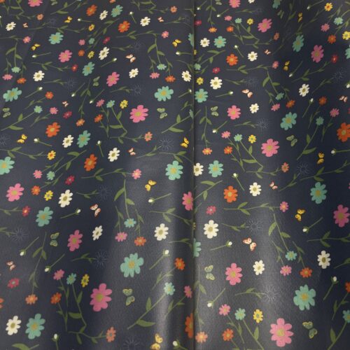 ECO-LAMINATED | DAISY & BUTTERFLY (NAVY)