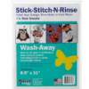 EMBROIDERY / Bosal Stick-Stitch-N-Rinse Wash-Away Stabilizer-8.5 x 11-incH