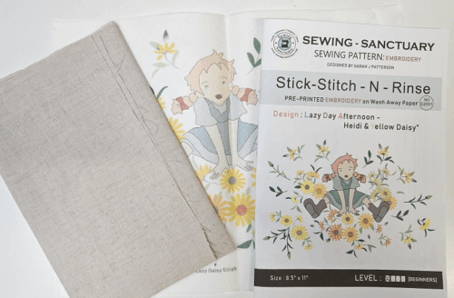 Sewing-Sanctuary EMBROIDERY PATTERN with Stick-Stitch-N-Rinse Wash-Away Stabilizer / -8.5 x 11IN - Image 6