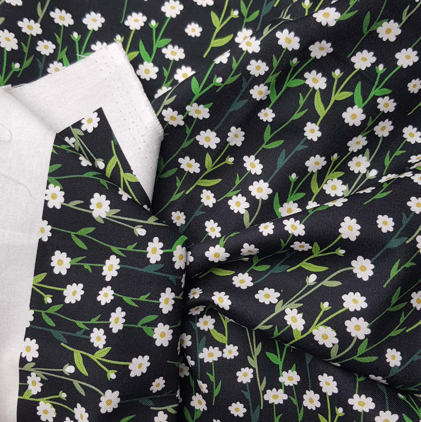 COTTON | WHAT A PRETTY DAISY (Black) - Image 2
