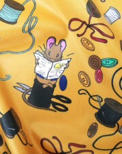 ECO-LAMINATED | SEWING MICE (Yellow)