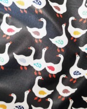 ECO-LAMINATED | DUCK'S PARTY (Black)