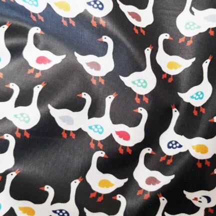 ECO-LAMINATED | DUCK'S PARTY (Black)