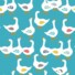 ECO-LAMINATED | DUCK'S PARTY (Blue)