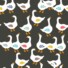 ECO-LAMINATED | DUCK'S PARTY (Black)