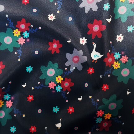 ECO-LAMINATED | DUCK'S PICNIC DAY (Dark Grey)
