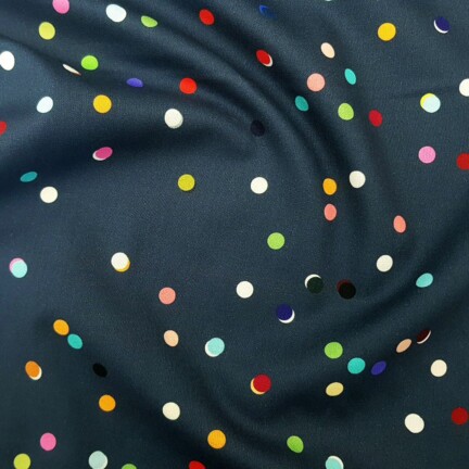 COTTON | DOUBLE DOTS (Navy)