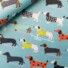 COTTON JERSEY | DACHSHUNDS (Green)