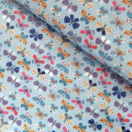 ECO-LAMINATED | BUTTERFLIES (Light Blue Green)