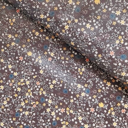 ECO-LAMINATED | AUTUMN FLOWERS (Brown)