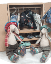 DOLLS | WILLIAM & OLIVER RABBITS WARDROBE