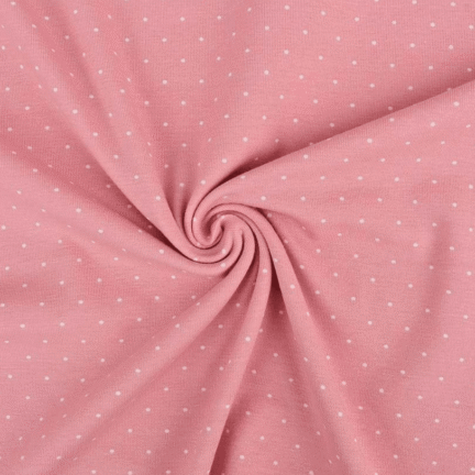 COTTON JERSEY | DOTS (Pink)