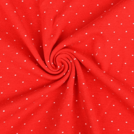 COTTON JERSEY | DOTS (Red)
