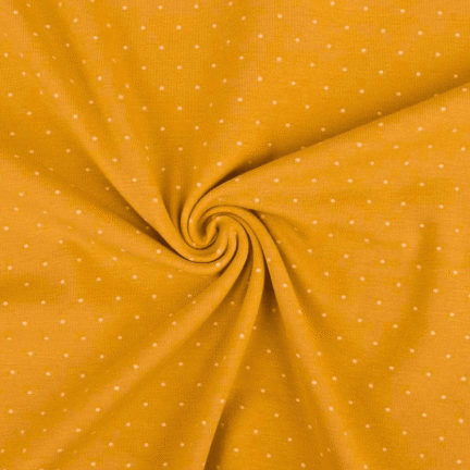COTTON JERSEY | DOTS (Yellow)