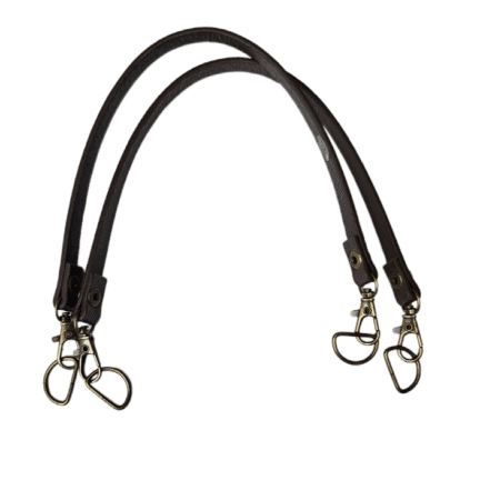 Bag//PU Bag Handles (34cm) - DARK CHOCOLATE colour