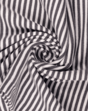 RIB CUFFING | STRIPED (Black & White)