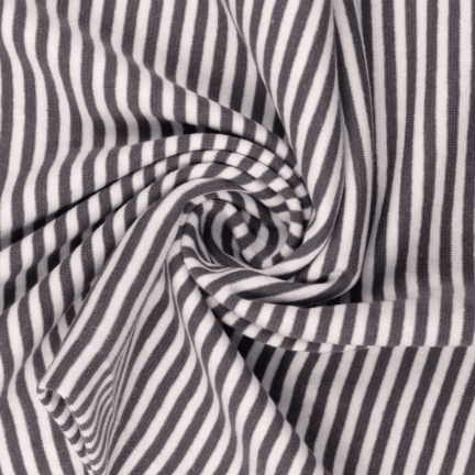 RIB CUFFING | STRIPED (Black & White)