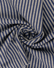 RIB CUFFING | STRIPED (Navy & Grey)