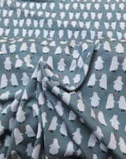 COTTON JERSEY | ALBINO PENQUIN (Grey)