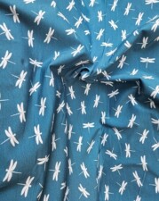 COTTON JERSEY | DRAGONFLY (Blue)