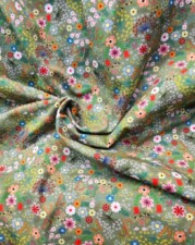 COTTON JERSEY | FORGET-ME-NOT (Green)