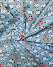 COTTON JERSEY | LINE-UP SHEEP (Light Blue)
