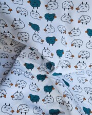 COTTON JERSEY | LINE-UP SHEEP (White)