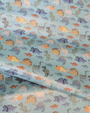 ECO-LAMINATED | MARCHING DINO (Light Blue)