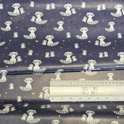ECO-LAMINATED | RACCOON (Indigo)