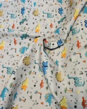 COTTON | DINO LAND (Light Grey)