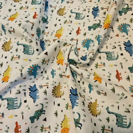 COTTON | DINO LAND (White)