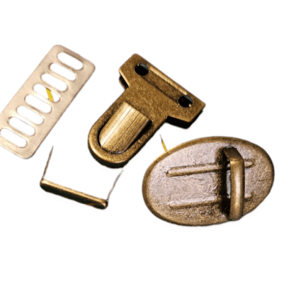 Bag//BRONZE METAL FITTING