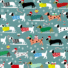 FRENCH TERRY | DACHSHUND'S CHRISTMAS (Turquoise)