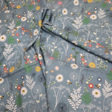 RECYCLED POLY// CHANTING MEADOW - GREY