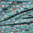 FRENCH TERRY | DACHSHUND'S CHRISTMAS (Turquoise)