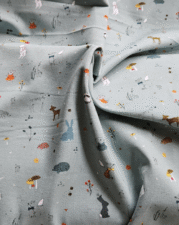 COTTON JERSEY | DEAR MY FRIENDS (Ocean Blue)