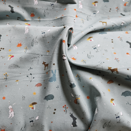 COTTON JERSEY | DEAR MY FRIENDS (Ocean Blue)