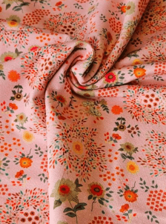 COTTON JERSEY | SWIRL WITH SWIRL (Pink)
