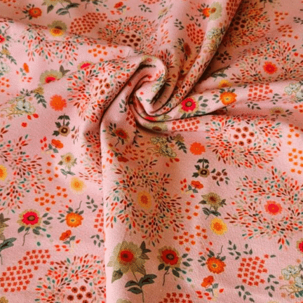 COTTON JERSEY | SWIRL WITH SWIRL (Pink)