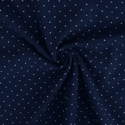 DOTS COTTON JERSEY //NAVY