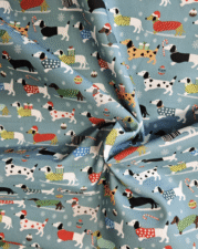 ECO-LAMINATED | DACHSHUND'S CHRISTMAS (Ocean Blue)