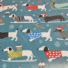 ECO-LAMINATED | DACHSHUND'S CHRISTMAS (Turquoise) FAULTY