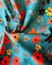 TWILL COTTON | SOUNDS LIKE SUMMER (Turquoise)